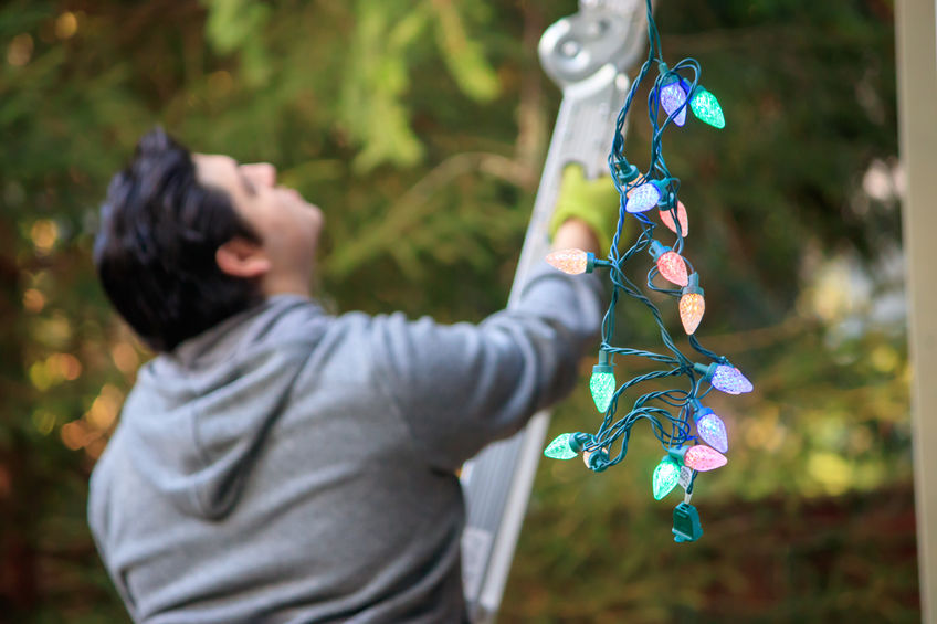 How to Safely Hang Outdoor Holiday Lights - professional roofing contractors at Boca Raton